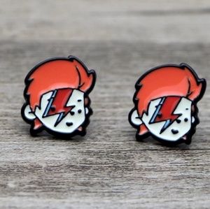 David Bowie Stud Earrings